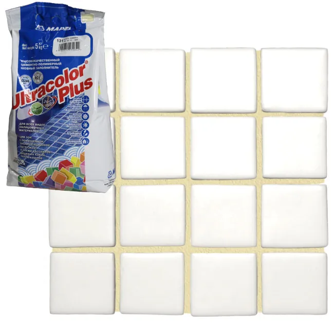 Затирка швов цементная Mapei Ultracolor Plus №131 Ваниль 5кг