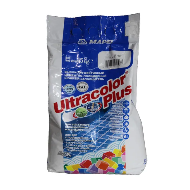 Затирка швов цементная Mapei Ultracolor Plus №150 Желтый 5кг