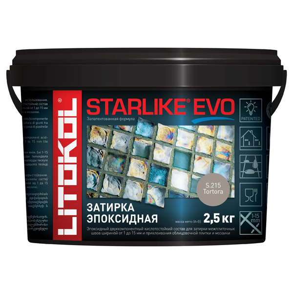 Затирка швов эпоксидная Litokol Starlike Evo S.215 Tortora, 2,5 кг