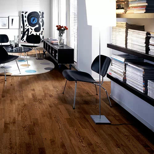 Паркетная доска Tarkett Salsa Дуб Шоколад Браш 