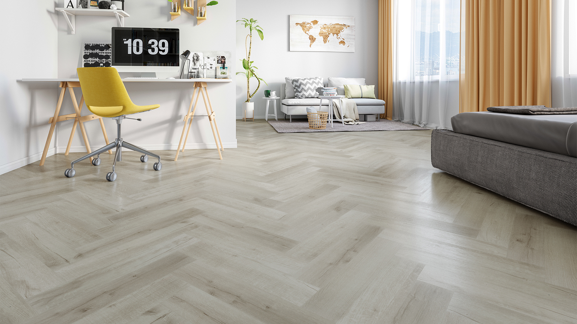 Кварцевый ламинат Fargo Parquet 33-81996-14 Дуб Лондонский Туман 4мм