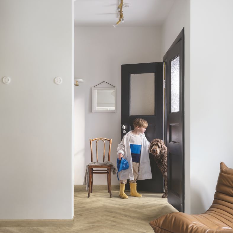 LVT-плитка Pergo Vorma pad pro Вековой дуб бежевый елочка V4524-40286 